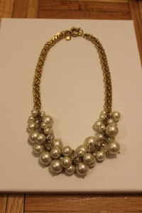 One of my best purchases ever! I wear this fabulous necklace with everything! It's J.Crew from several years ago. 